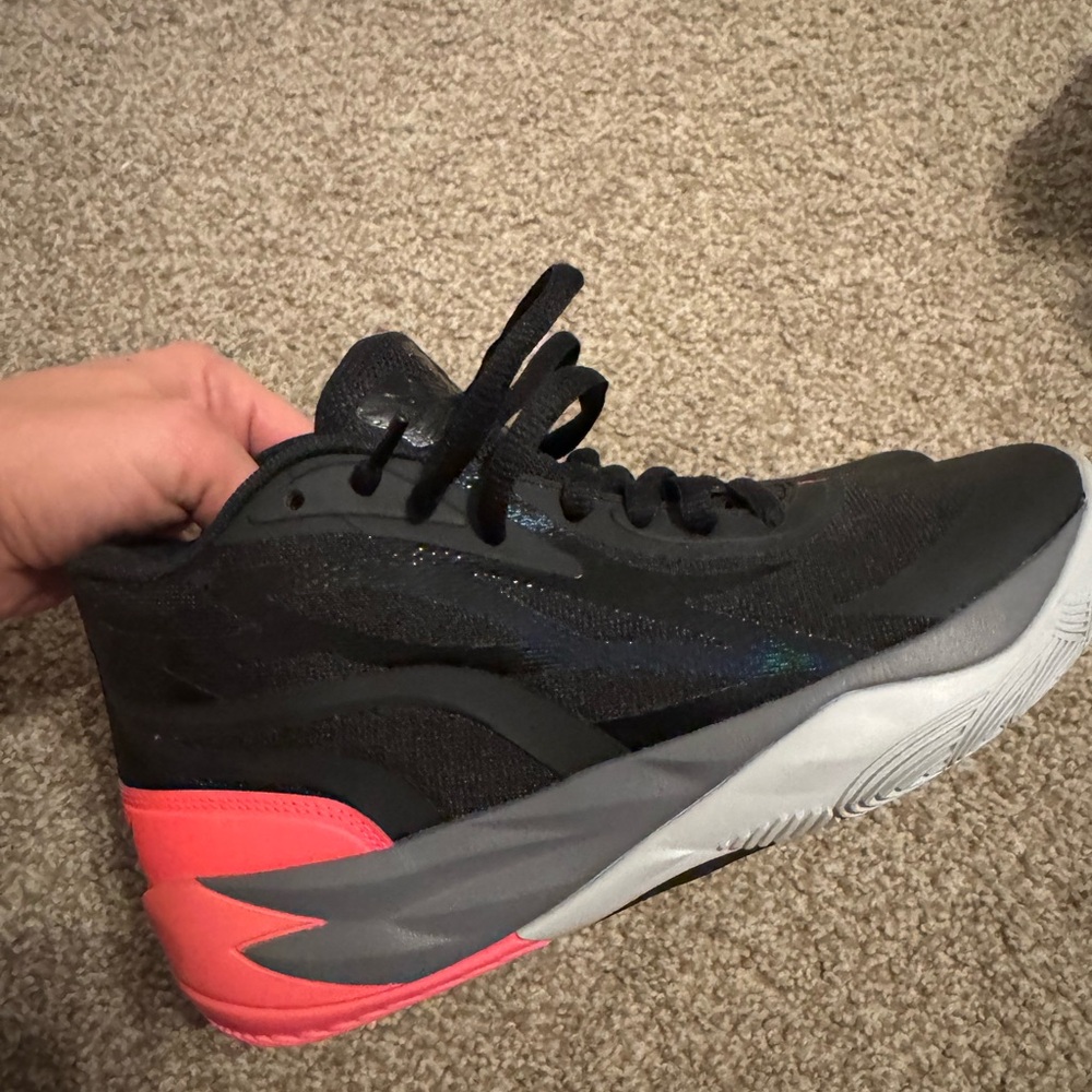 Puma Melo Pink Athletic Sneakers size 4 sport shoes kids